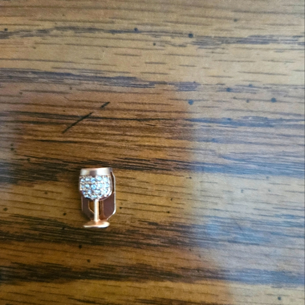 Wine glass charm